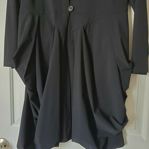EDW Everyday Wear by Spirithouse Black Tunic Jacket Single Button Size S Black - Picture 7 of 8
